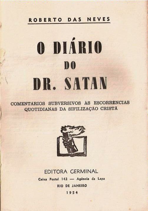 Capa de Diário do Dr. Satan de Roberto das Neves - sub.test